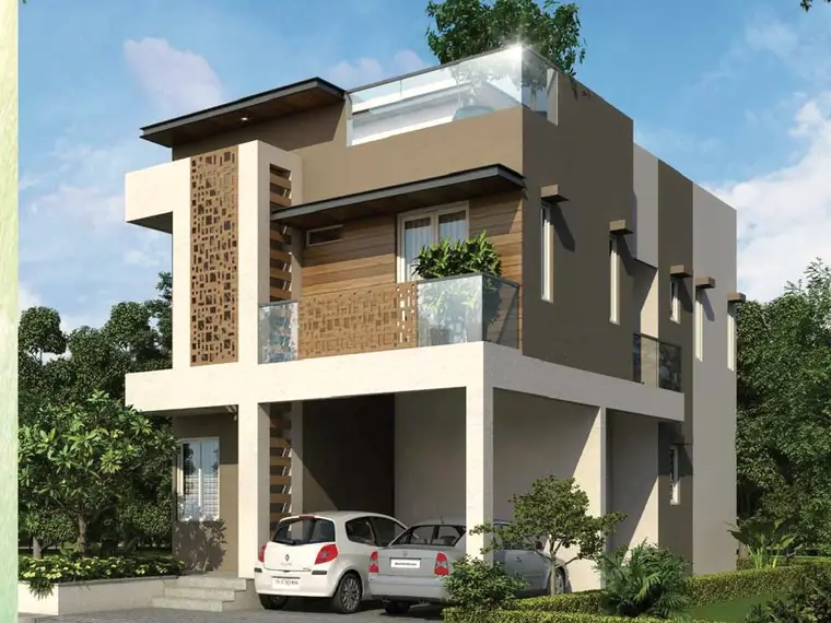 Type 6 villa concept — 2,470 sq ft villa with roof deck and double parking